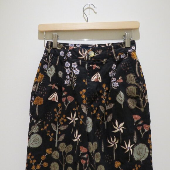 PRINCESS HIGHWAY X MODCLOTH Linen Blend Fauna Botanical Cropped Pull On Pants - Picture 5 of 15